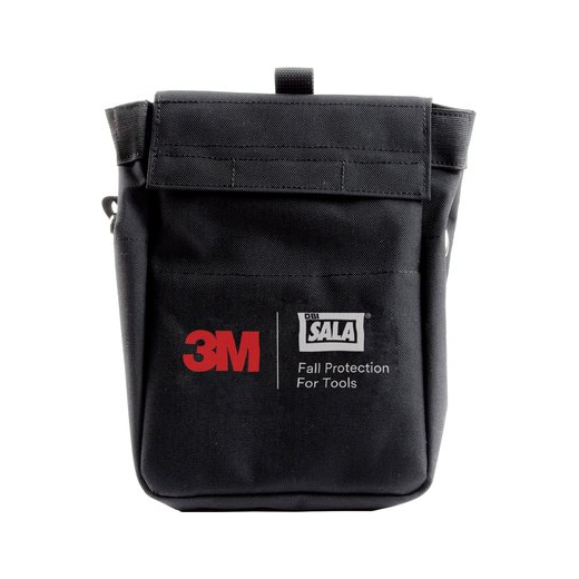3M DBI-SALA Canvas Black Tool Pouch with D-Ring, Two Retractors